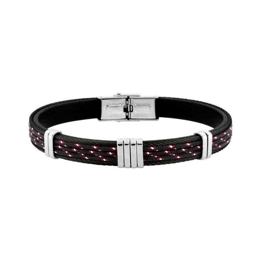 Polsera Acer Argyor-MRM (AC)403329 Corda Negra Amb Vermell