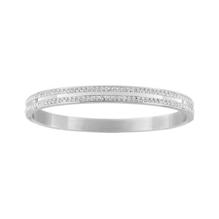 Bracelet créole rigide en acier avec zircone Argyor-MRM (AC)403351
