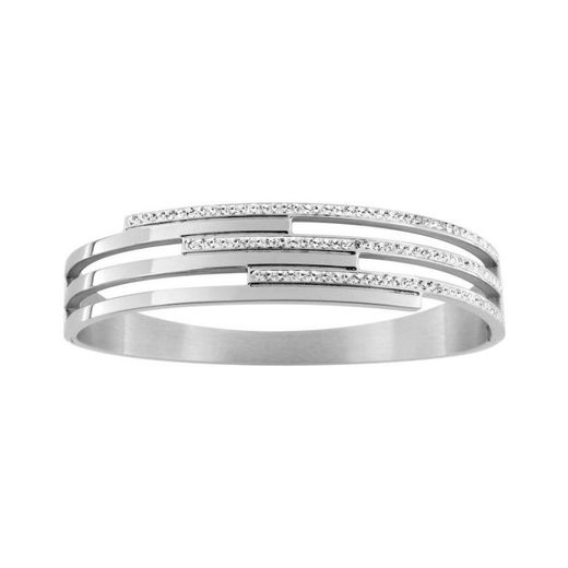 Argyor-MRM (AC)403355 Steel Bracelet Rigid Hoop With Zirconia