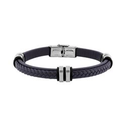 Pulsera Acero Argyor-MRM (AC)403363 Piel Gris Trenzada