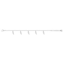 Pulsera Acero Argyor-MRM  (AC)403393 Eslabones Con Plumas Colgantes