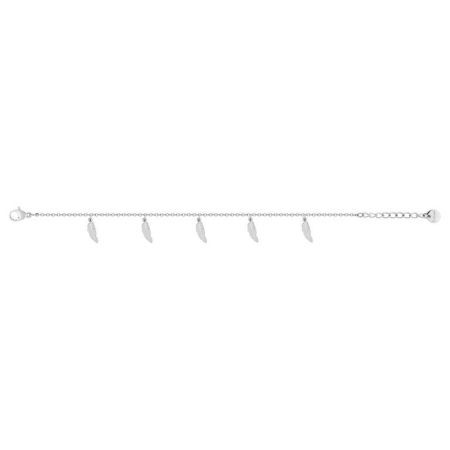 Bracelet à maillons en acier avec plumes suspendues Argyor-MRM (AC)403393