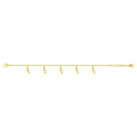 Pulseira de aço Argyor-MRM (AC) 403394 com penas e pingentes
