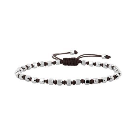Polsera Acer Argyor-MRM (AC)403402 Macramé Marró Amb Pedres