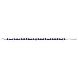 Pulsera Acero Argyor-MRM  (AC)403414 Eslabones Con Piedras Azules