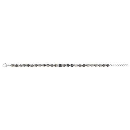 Pulseira de aço Argyor-MRM (AC)403415 com pedras cinzas