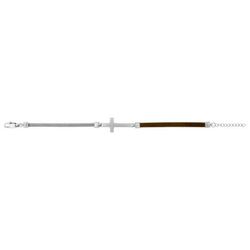 Pulsera Acero Argyor-MRM  (AC)403428 Placa Bicolor Negra con Cruz