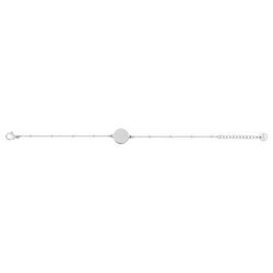 Pulsera Acero Argyor-MRM  (AC)403722 Eslabones Con Placa Circular