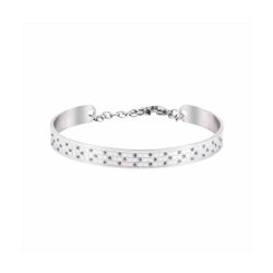 Pulsera Acero B16445 Cadena Circonitas Azules