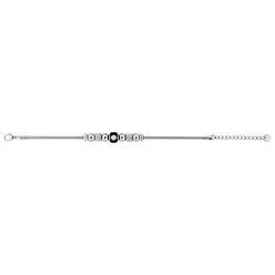 Pulsera Acero Bicolor Dorado Argyor MRM (AC)403A55 Bolas En Brillo