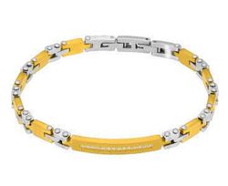 Pulsera Acero Bicolor Dorado Marea Hombre C00103/513 Lisa