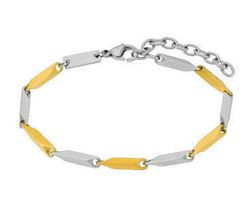 Pulsera Acero Bicolor Dorado Marea Hombre C00103/524 Lisa