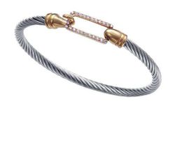 Pulsera Acero Bicolor Dorado Viceroy Mujer 14447P01000 Entorchado