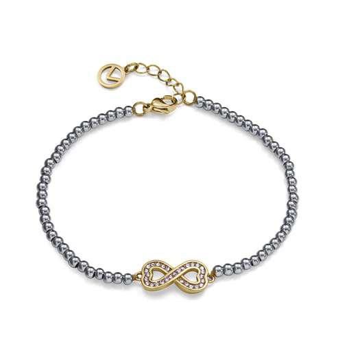 Pulsera Acero Bicolor Dorado Viceroy Mujer 14454P01000 Infinito C. Circonitas