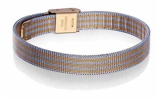 Viceroy 1360P01019 Two-Tone Gold Steel Bracelet with Mesh Mat
