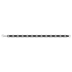 Pulsera Acero Bicolor Negro Argyor-MRM  (AC)431263B Eslabones