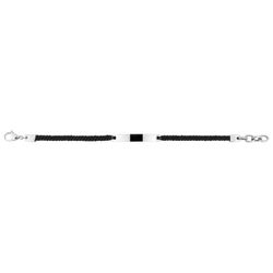 Pulsera Acero Cargo (AC)C43053 Piel Negra Trenzada
