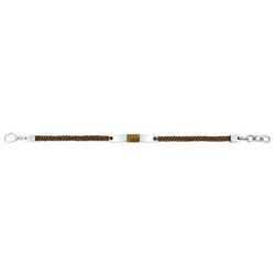 Pulsera Acero Cargo (AC)C43054 Piel Marrón Trenzada