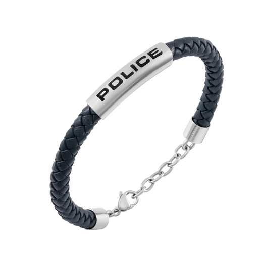 Pulsera Acero - Cordón Azul Police PEAGB0079601 Logo Police