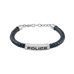 Pulsera Acero - Cordón Azul Police PEAGB0079601 Logo Police