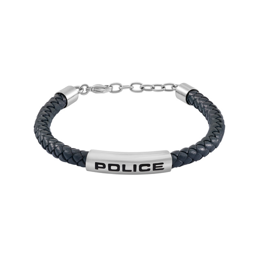 Pulsera Acero - Cordón Azul Police PEAGB0079601 Logo Police