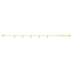 Pulsera Acero Dorado Argyor-MRM (AC)403312 Eslabones Circonitas