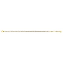 Pulsera Acero Dorado Argyor-MRM (AC)403316 Eslabones Circonitas