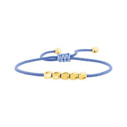 Pulsera Acero Dorado Argyor-MRM (AC)403336 Macramé Azul Celeste
