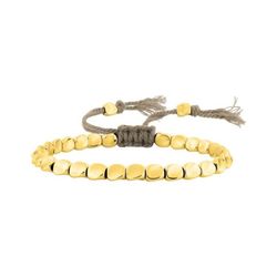 Pulsera Acero Dorado Argyor-MRM (AC)403345 Macramé Marrón