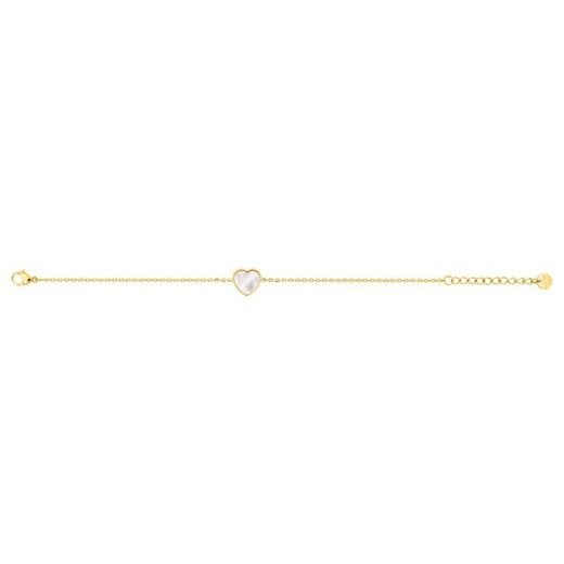 Pulsera Acero Dorado Argyor-MRM (AC)403346 Eslabones Corazón