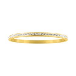 Pulsera Acero Dorado Argyor-MRM (AC)403349 Aro Rigido Con Circonitas