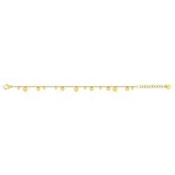 Pulsera Acero Dorado Argyor-MRM (AC)403368 Placas Colgantes
