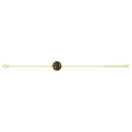 Pulsera Acero dorado Argyor-MRM (AC)403390 Eslabones Con Círculo