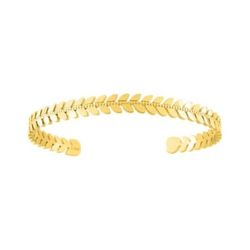 Pulsera Acero Dorado Argyor-MRM  (AC)403449 Aro Abierto Rígido con Espigas