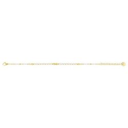 Pulsera Acero Dorado Argyor-MRM  (AC)403455 Eslabones Con Perlas