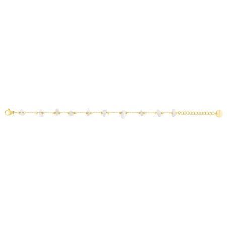 Bracelet en acier doré avec pierres blanches Argyor-MRM (AC)403464