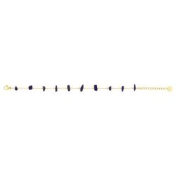 Pulsera Acero Dorado Argyor-MRM  (AC)403465 Eslabones Con Piedras Moradas