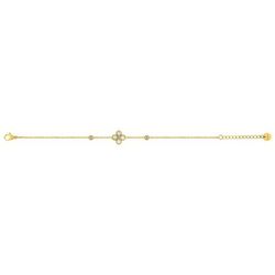 Pulsera Acero Dorado Argyor MRM (AC)403A77 Flores Cristal