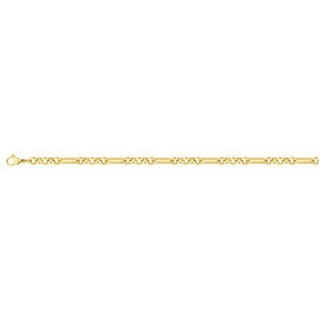 Pulseira de elos de aço dourado Argyor-MRM (AC)431083B