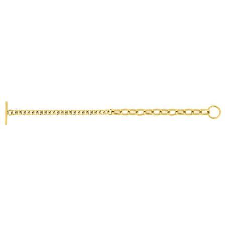 Pulsera Acero Dorado Argyor-MRM  (AC)431239B Eslabones