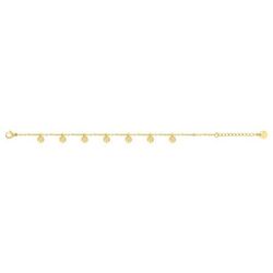 Pulsera Acero Dorado Argyor-MRM  (AC)431275B Eslabones con Árboles Colgantes