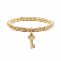Pulsera Acero Dorado B15632 Llave Dorada