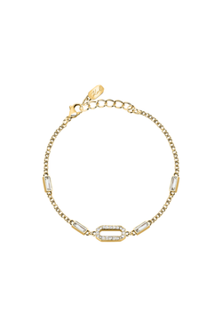 Pulsera Acero Dorado Karl Lagerfeld Mujer KLAYC20 Circonitas