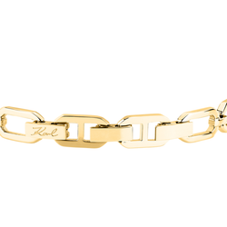 Pulsera Acero Dorado Karl Lagerfeld Mujer KLAYC30 Eslabones En Brillo