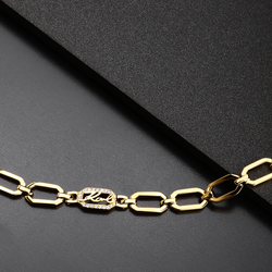 Pulsera Acero Dorado Karl Lagerfeld Mujer KLAYC30 Eslabones En Brillo