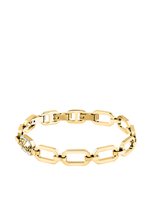 Pulsera Acero Dorado Karl Lagerfeld Mujer KLAYC30 Eslabones En Brillo
