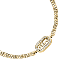 Pulsera Acero Dorado Karl Lagerfeld Mujer KLAYC32 Logo Karl Circonitas