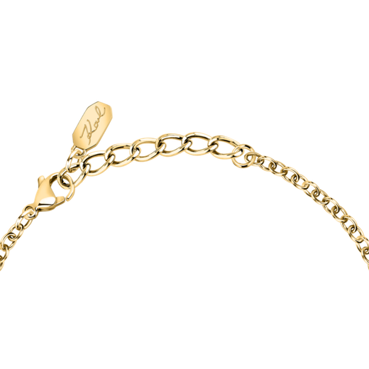 Pulsera Acero Dorado Karl Lagerfeld Mujer KLBJW05 Corazón Circonitas