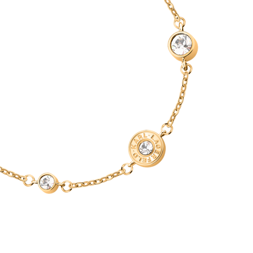 Pulsera Acero Dorado Karl Lagerfeld Mujer KLBJX12 Circonitas