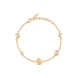 Pulsera Acero Dorado Karl Lagerfeld Mujer KLBJX12 Circonitas